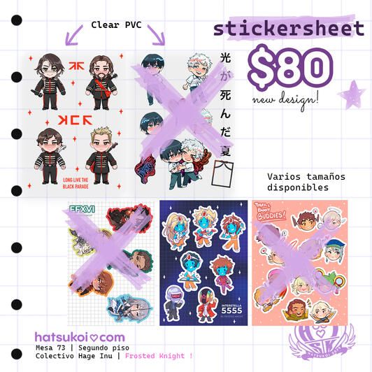 Stickersheet $8usd